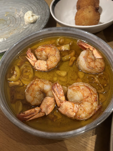 Gambas à l'ail