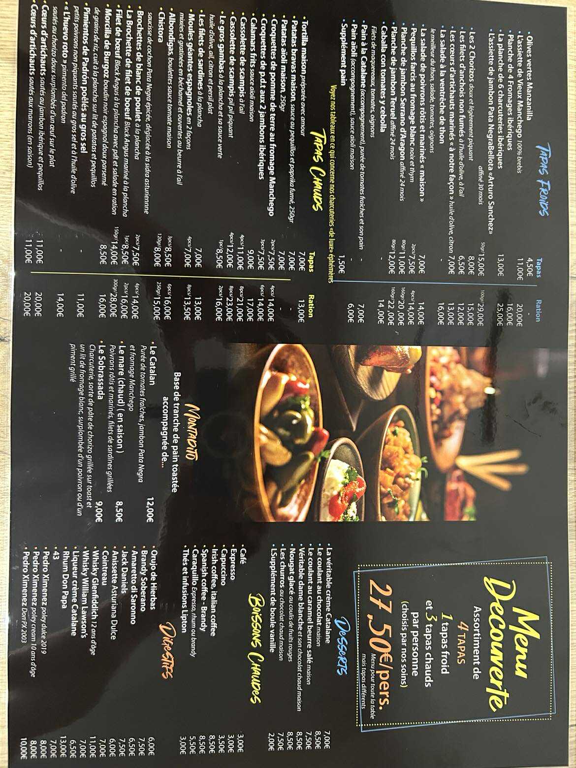 Menu complet